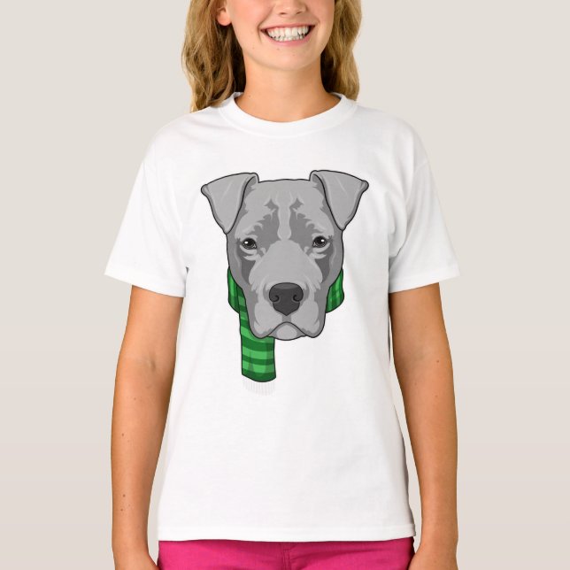 Dog with Scarf T-Shirt (Front)