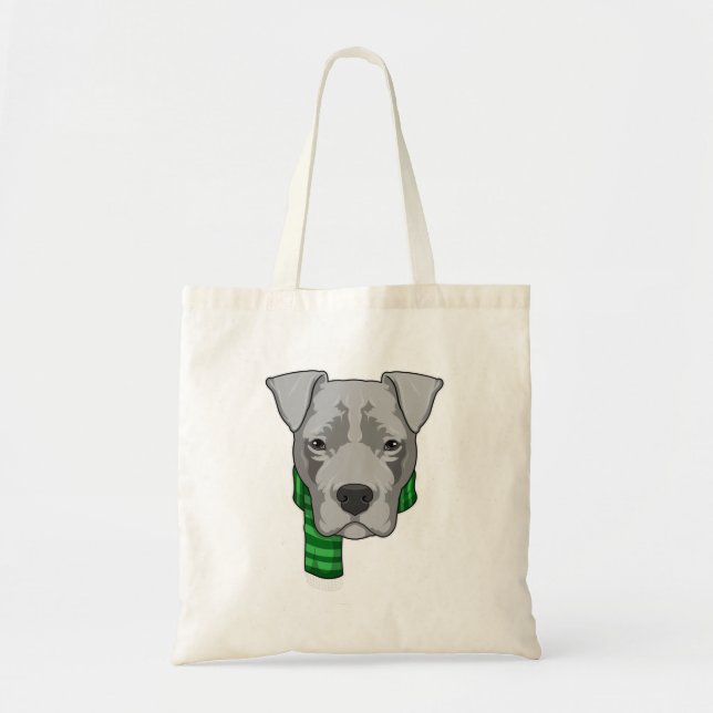 Dog with Scarf Tote Bag (Front)