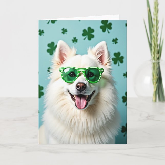 Dog With Shades Smile Card (Front)