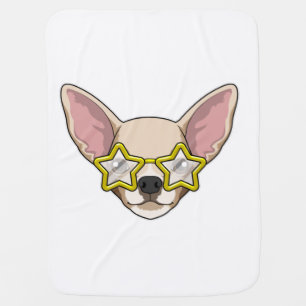 Dog with Sunglasses Baby Blanket