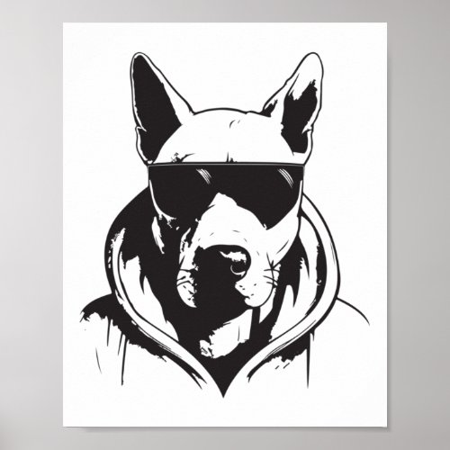 Dog With Sunglasses _ Buddy  Poster