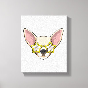 Dog with Sunglasses Canvas Print