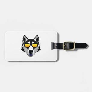 Dog with Sunglasses - Siberian Husky Luggage Tag