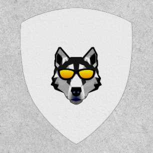 Dog with Sunglasses - Siberian Husky Patch