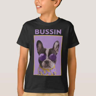 Dog With Sungles Bulldog Bussin T-Shirt