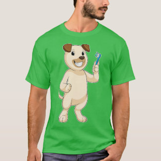 Dog with Toothbrush T-Shirt