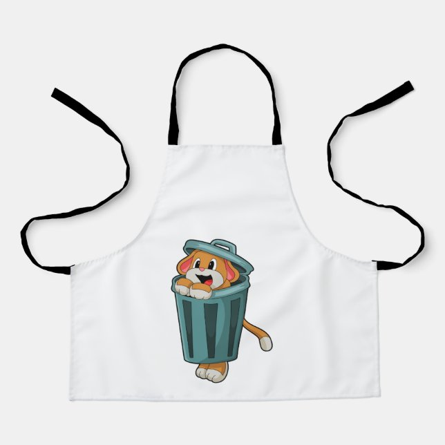 Dog with Trashcan Apron (Front)