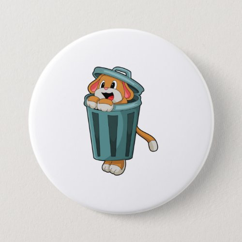 Dog with Trashcan Button