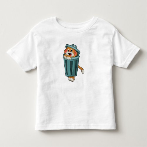 Dog with Trashcan Toddler T_shirt