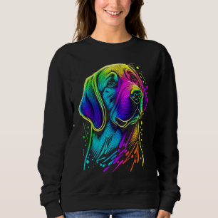 Dog Womens Colorful Labrador Retriever Mens 1 Sweatshirt
