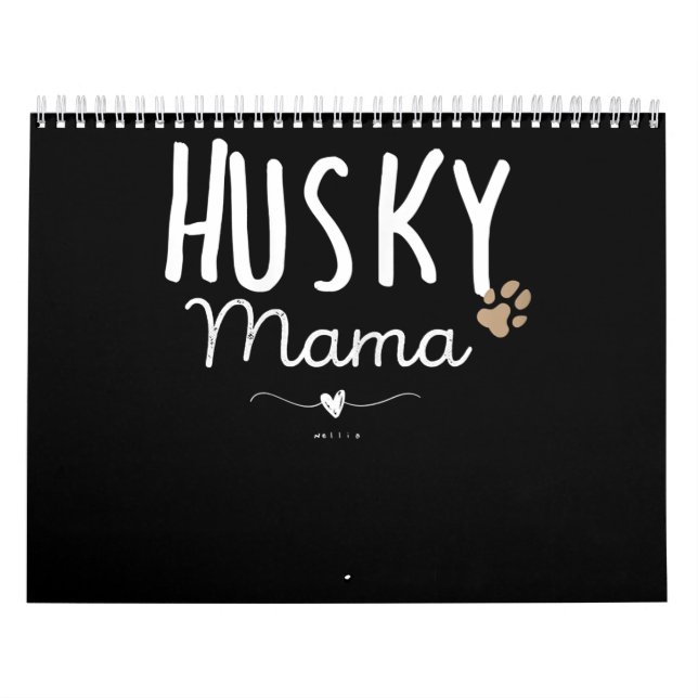 Dog | Womens Husky Mama Husky Mom Gifts Dog Lover Calendar (Cover)