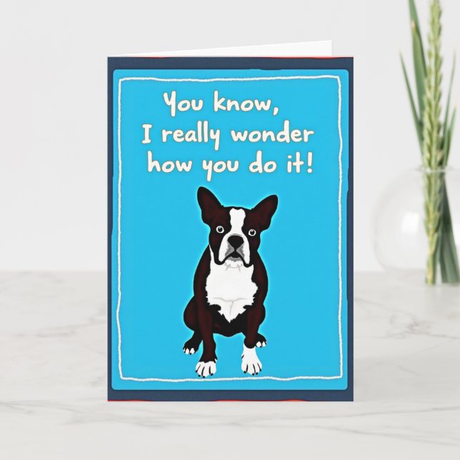 Dog Wonder Mothers Day Card (Front)