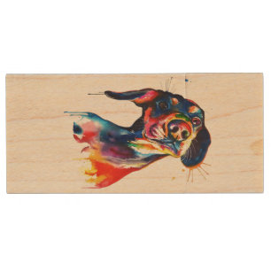 Dog Wood Flash Drive