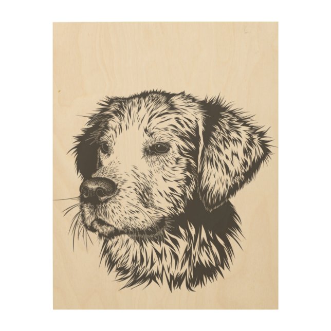  Dog Wood Wall Art (Front)