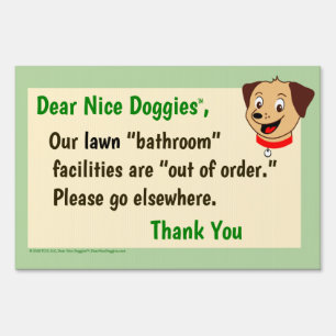 Dog Yard Sign Out of Order
