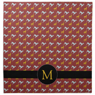 Dog Year 2018 Zodiac Birthday Monogram Cloth N