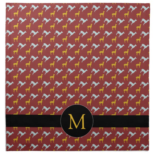 Dog Year 2018 Zodiac Birthday Monogram Cloth N (Front)