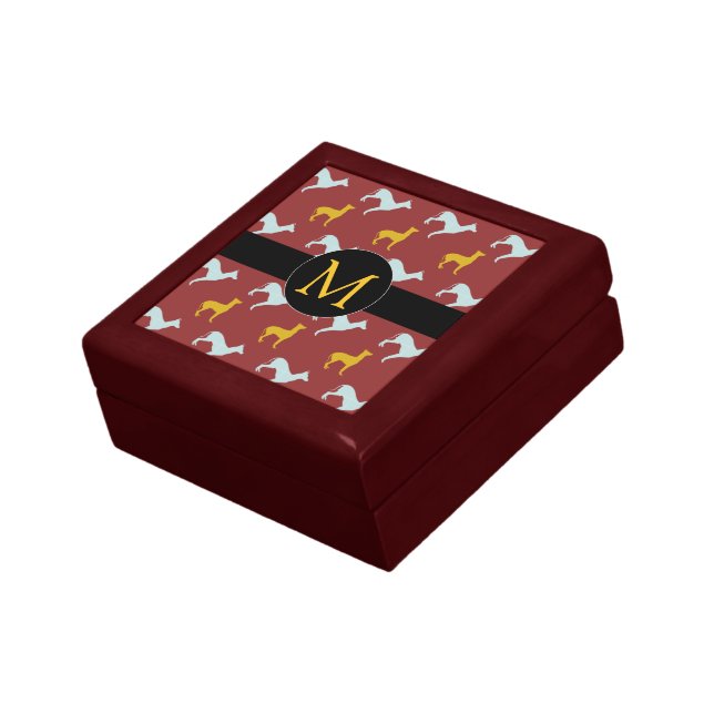 Dog Year 2018 Zodiac Birthday Monogram Gift Box (Side)