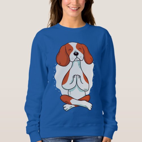 Dog Yoga Design Sweatshirt