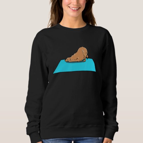 Dog Yoga Golden Retriever Sweatshirt