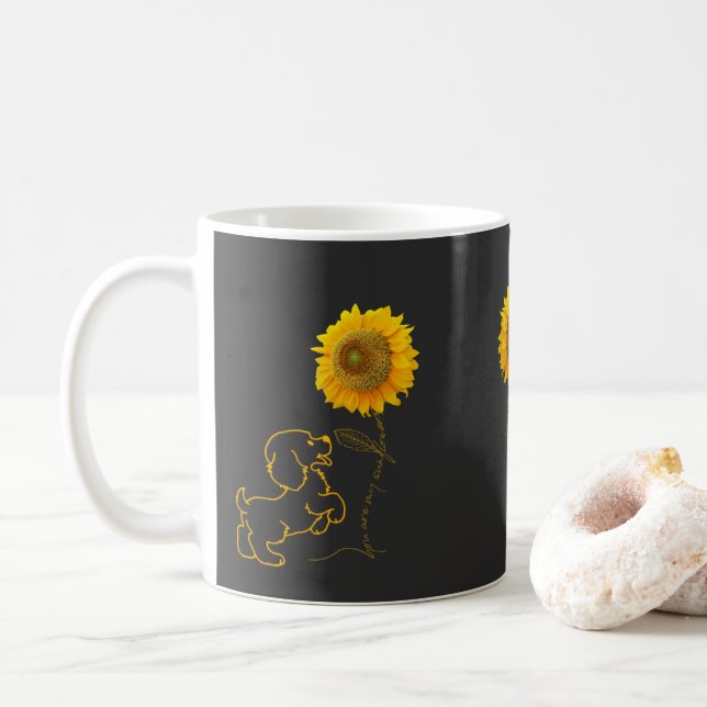 Dog You Are My Sunshine Coffee Mug (With Donut)