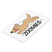 Dog Zoomies Funny Magnet (Left Side)