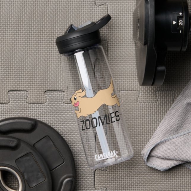 Dog Zoomies Funny Water Bottle (Insitu (Gym))