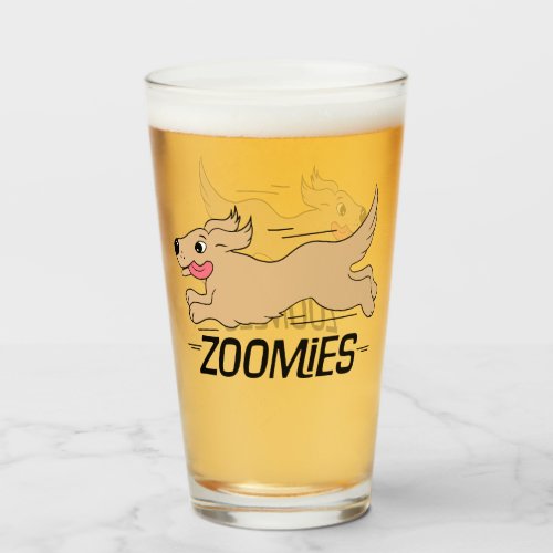 Dog Zoomies Glass