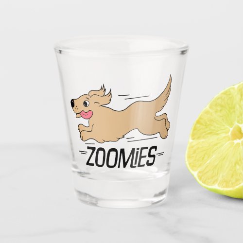 Dog Zoomies Shot Glass