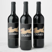 Dog Zoomies Wine Label (Bottles)