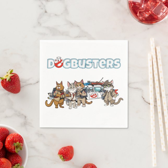 Dogbusters Cats Napkins (Insitu)