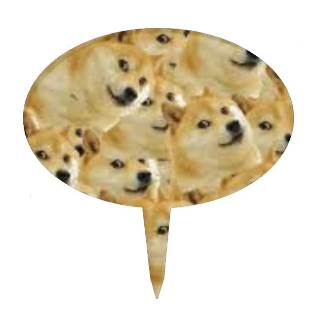 Doge Cake Topper (Front)