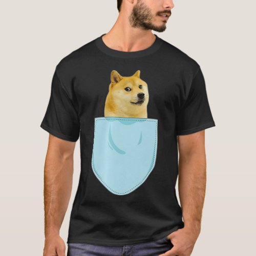 Doge coin Fau Pocket Dogecoin to the Moon Doge HOD T_Shirt