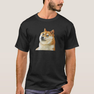 Doge Coin Meme Crypto Funny Dog Art Illustration G T-Shirt