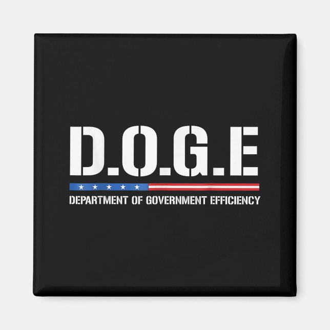 Doge D.o.g.e. Department Of Government Efficiency  Magnet (Front)