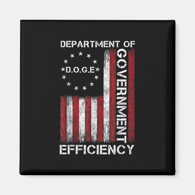 Doge D.o.g.e. Department Of Government Efficiency  Magnet (Front)