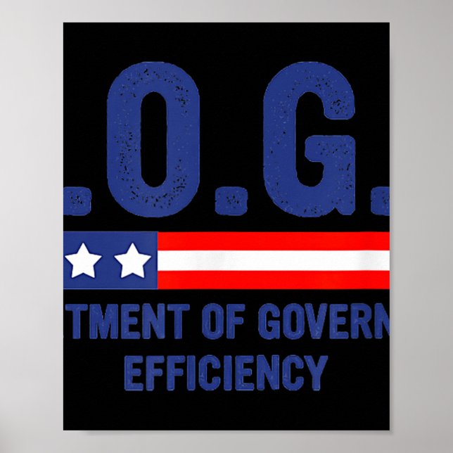 Doge D.o.g.e. Department Of Government Efficiency  Poster (Front)