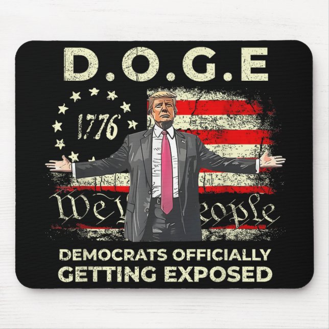 Doge Democrats Officially Getting Exposed Trump 20 Mouse Pad (Front)