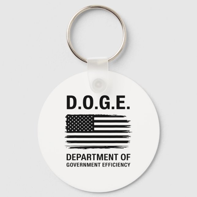 Doge Department Of Government Efficiency 4  Keychain (Front)