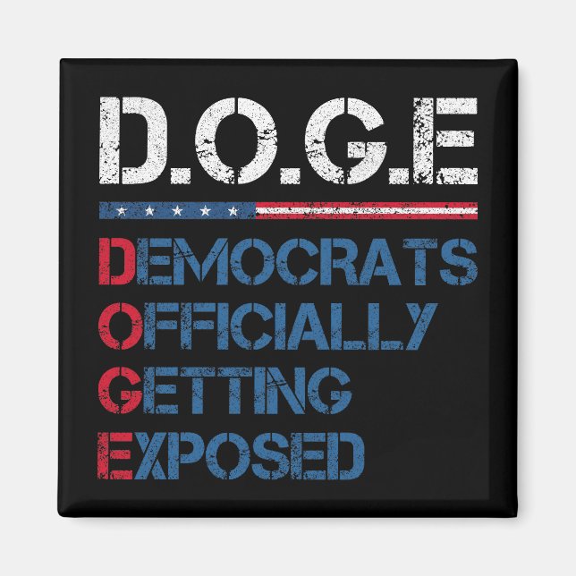 DOGE Department Of Government Efficiency Magnet (Front)