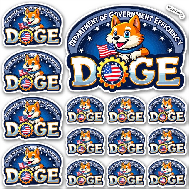 DOGE Department of Government Efficiency Vinyl Sticker (Creator Uploaded)