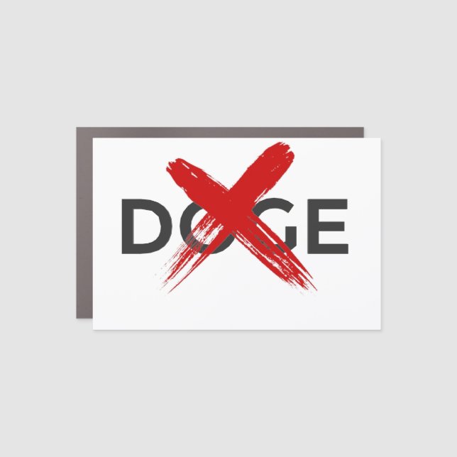 Doge Elon Musk Disappointed Tesla Owners Sticker Car Magnet (Front)