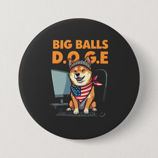 Doge epartment of government Efficiency  Button (Front)