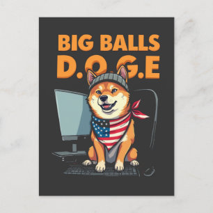 Doge epartment of government Efficiency Holiday Postcard