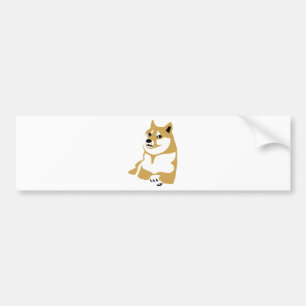 Doge - internet meme bumper sticker