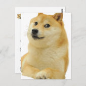 Doge Meme - Doge-shibe-doge Dog-cute Doge Postcard 