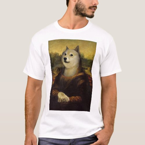 Doge Mona Lisa T_Shirt