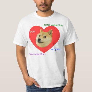 Doge Much Valentines Day Very Love Such Romantic T-Shirt