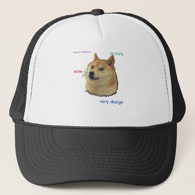 Doge.  So Shibe Trucker Hat (Front)