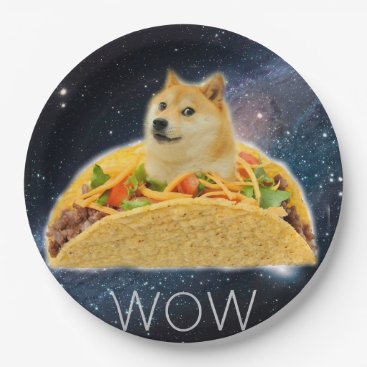 Doge Taco Doge Shibe Doge Dog Cute Doge Paper Plate On Customgiftsmaker Com